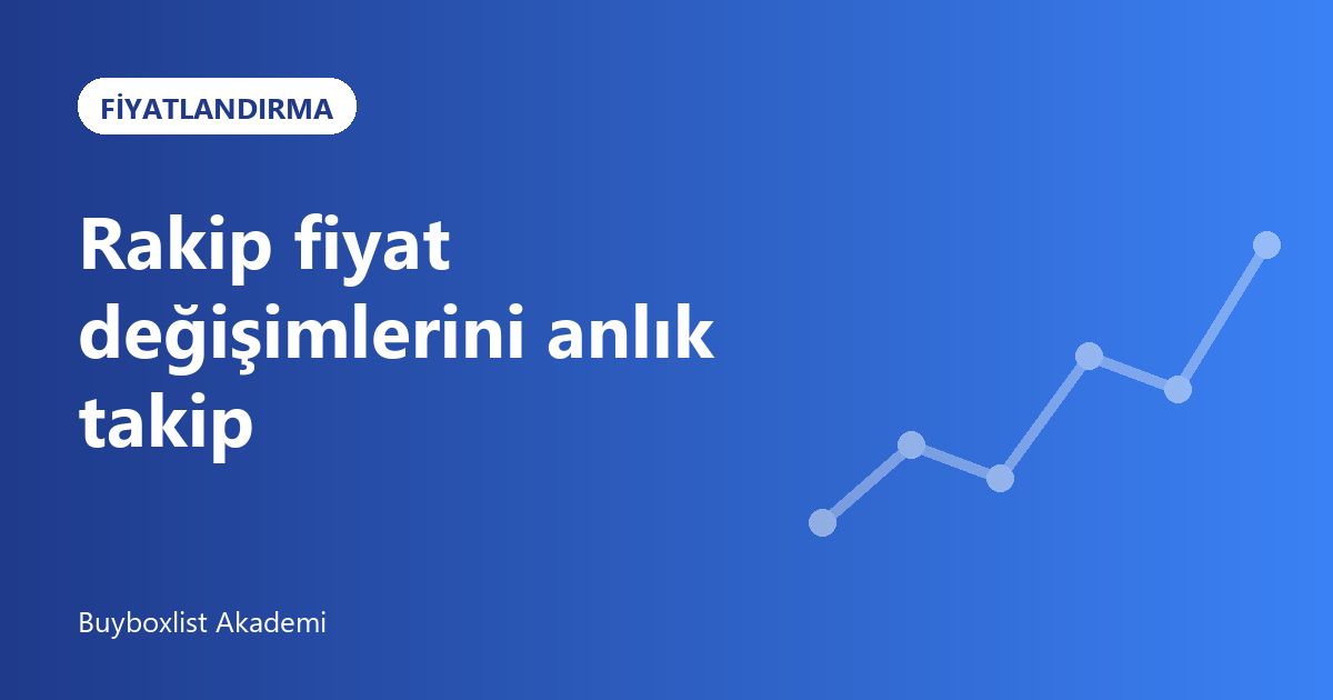 Rakip Fiyat Değişimlerini Anlık Takip Etmenin Avantajları